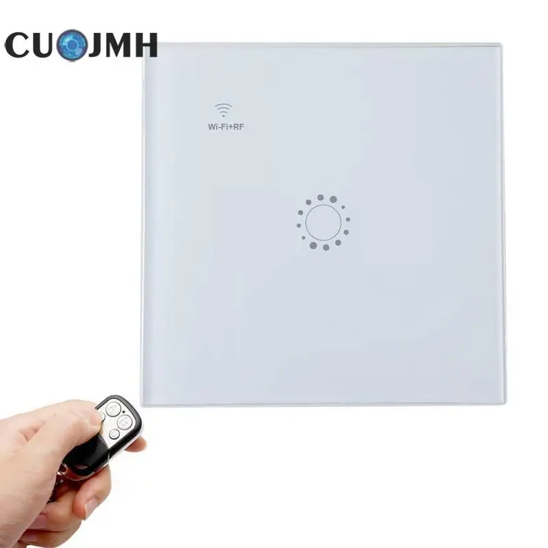 

Smart Switch Wifi Rf/app/ Touch Control Wall Light Switch 1 Gang Panel Wall Touch Light Switch Smart Home Light Switch