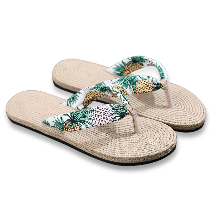 Г., модная женская обувь Летние вьетнамки, сандалии на платформе пляжные шлепанцы на плоской танкетке, женские тапочки Pantufa Zapatillas