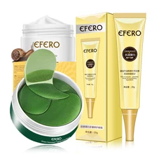 3 шт./компл. коллагеновая маска для глаз лицо улитки крем отбеливающий укрепляющий антивозрастной крем для глаз с улиточной слизью устраняет мешки для глаз уход за кожей женщин набор