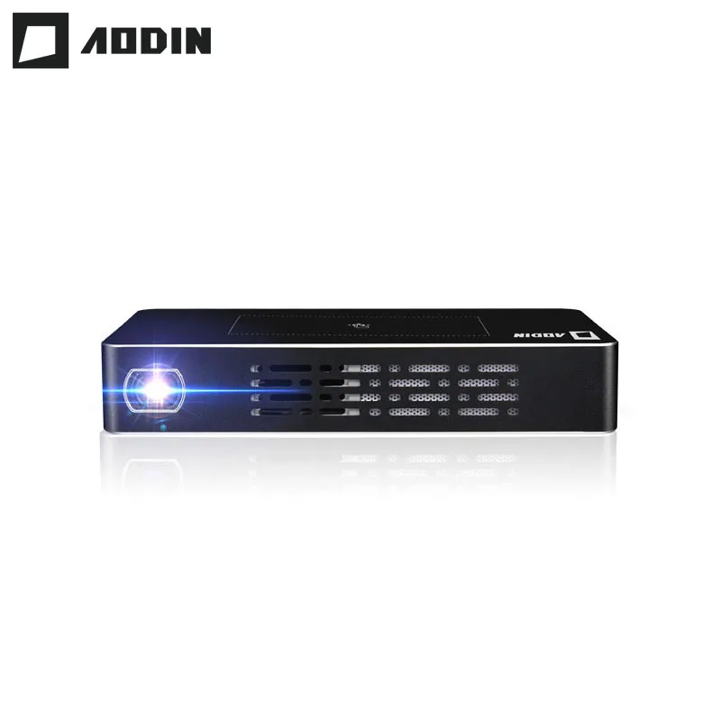 Светодиодный мини проектор AODIN T68 DLP 1 + 32 ГБ портативный HDMI в HD 1080P карманный Pico Android