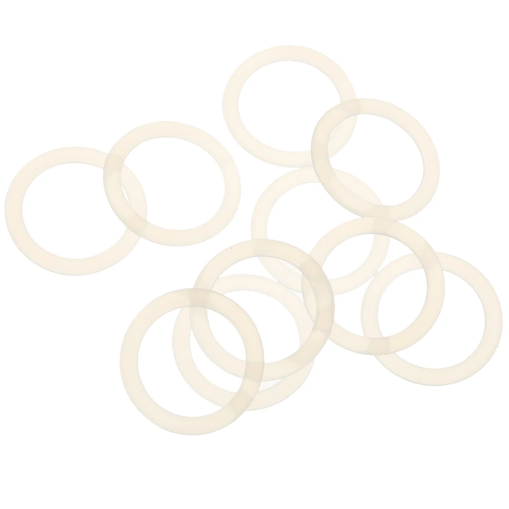 10Pcs/Pack Silicone Baby Pacifier Holder Adapter O Ring Dummy Ring Ring Clear for Child's Comforter Clothing Pacifiers