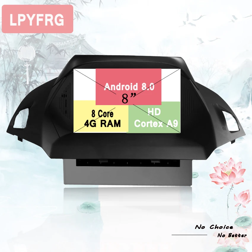 2 Din 4 Гб ОЗУ Android 9,0 Восьмиядерный автомобильный dvd-плеер стерео navi gps Радио магнитофон для ford kuga 2013 головное устройство