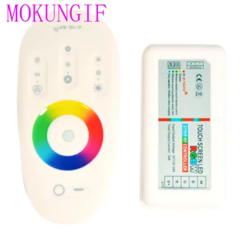 

2.4G RGB/RGBW LED Controller 4Channels 24A DC12-24V Touch Screen Remote Control for RGBW LED Strip