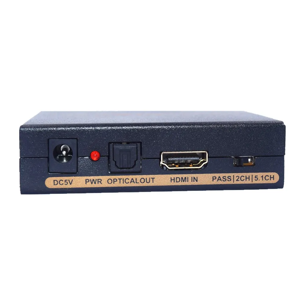 HDMI аудио экстрактор преобразователь EDID настройки 2 выход оптический Toslink SPDIF + RCA L/R