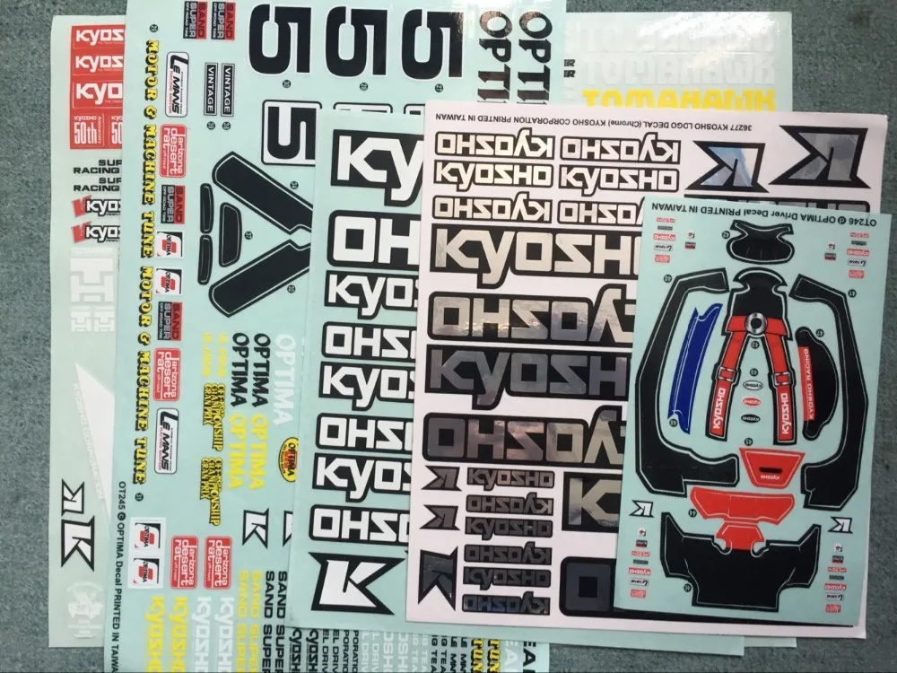

Kyosho Car shell Body Decals Sticker logo OPTIMA Off Road Bajer Buggy 1/10 HSP REDCAT HPI
