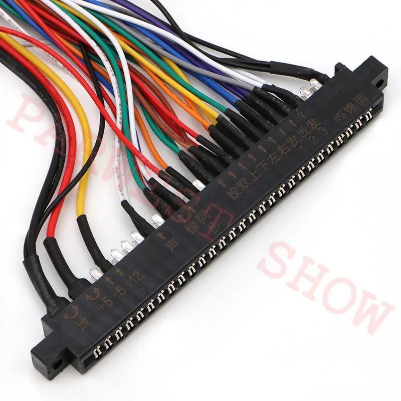 아케이드 게임 보드용 풀 56 핀 100cm Jamma 익스텐더 하네스, JAMMA 캐비닛 와이어 배선 하네스 직조기, 아케이드 PCB 보드