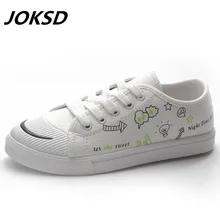 JOKSD женская повседневная обувь лето Весна Модная женская обувь кроссовки прогулочная дышащая обувь на шнуровке Для женщин кроссовки L227