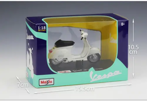 Maisto 1:18 Vespa 50 специальный 1969 Мотоцикл Велосипед литая модель игрушки в коробке