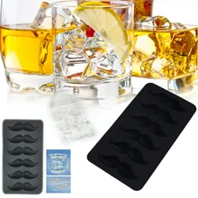 1 шт борода в форме усов Силиконовый Лоток с формой для кубиков льда Фруктового мороженого конфетное мыло кухонный инструмент креативное Высокое качество Горячая Распродажа M4