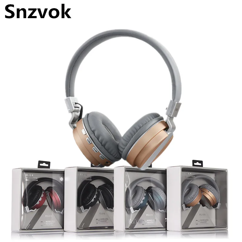 2017 Snzvok Bluetooth Headset Wireless Headphones Foldable Earphone Microphone Handfree FM Radio TF Card Gifts For music lovers |