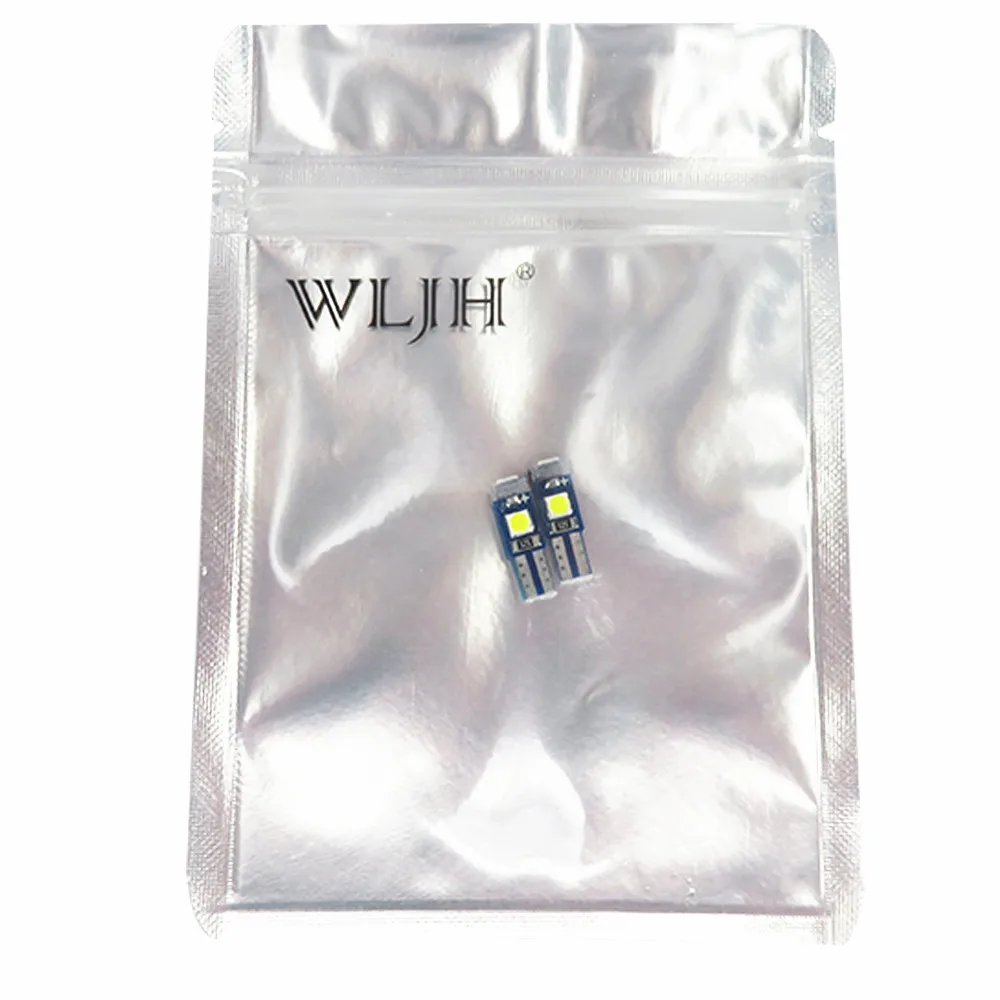 WLJH 6x12V Canbus T5 светодиодный 3030 SMD панель приборов датчик кластерный брелок