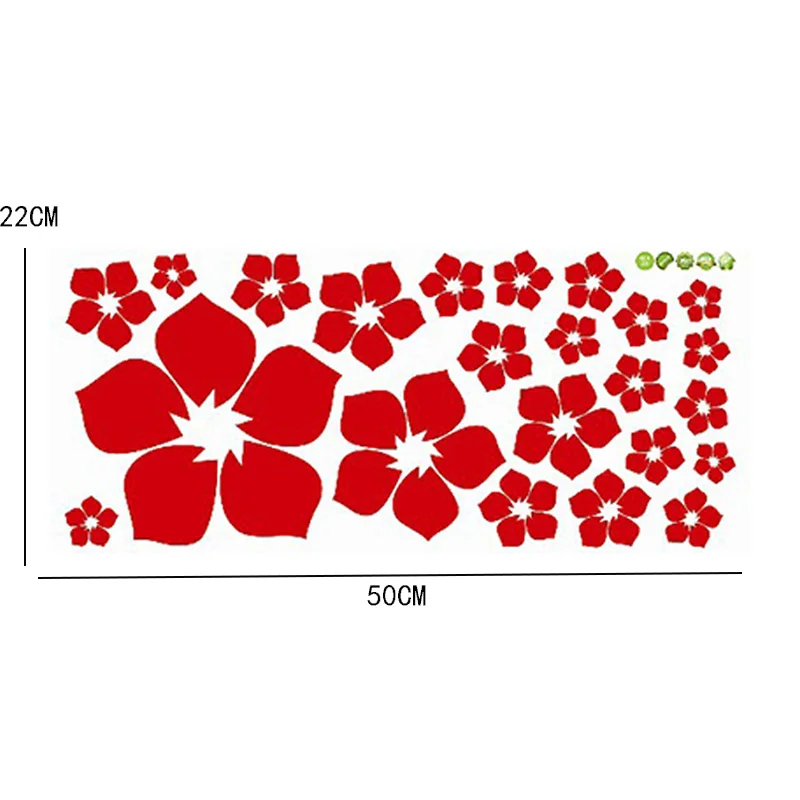 Настенная Экологичная модная красивая защитная наклейка DIY для гостиной, спальни, съемные цветы, Детская Наклейка, s Декор