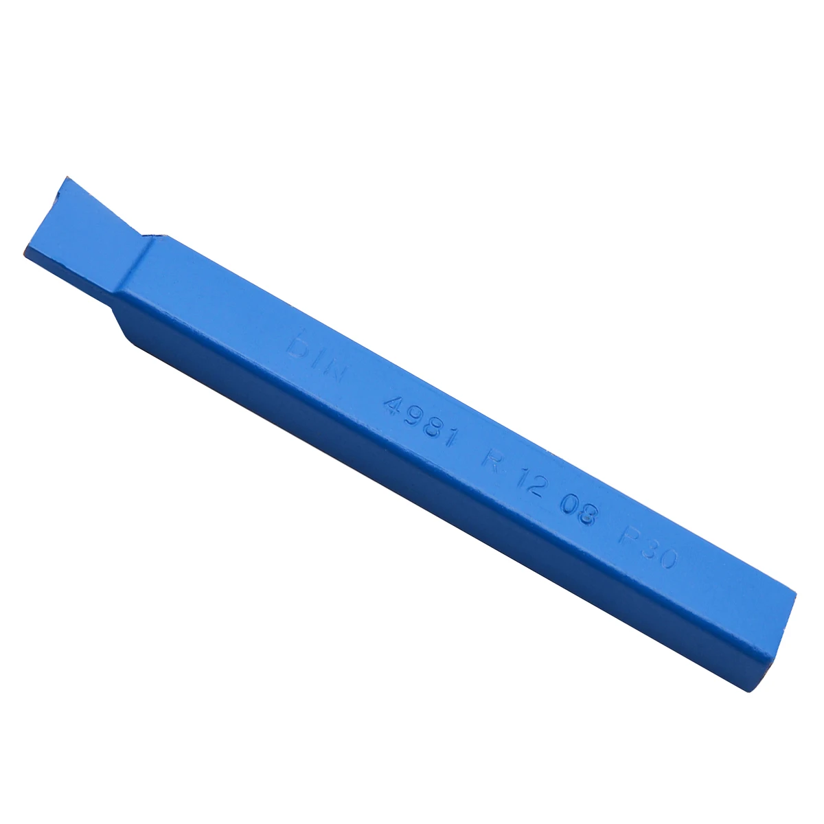 1pc Mayitr Alloy Carbide-Tipped Spiral Lathe Turning Tool Blue with High Hardness For 10mm DIN 4981