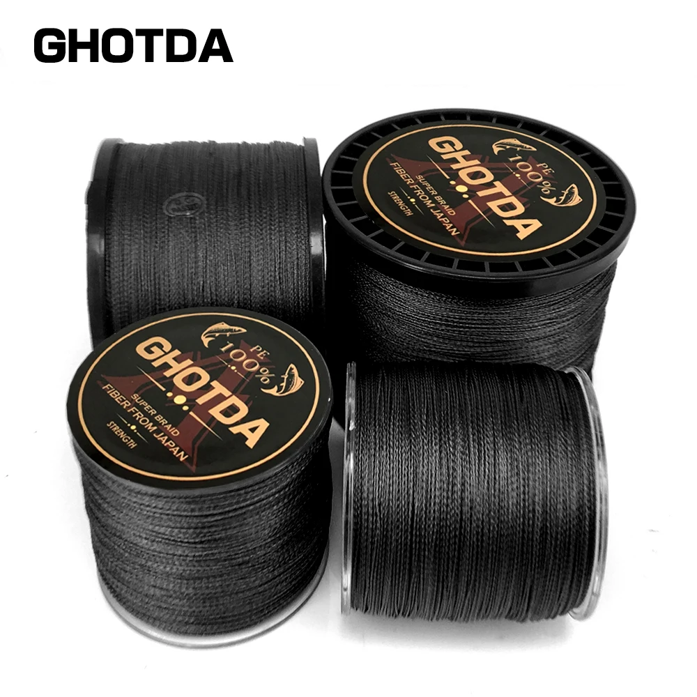 Pesca леска GHOTDA Multifilament 4 нити плетеная 300/500/1000 метр 18 28 35 40 50 60 80lb|fishing line|braided fishing linebraid