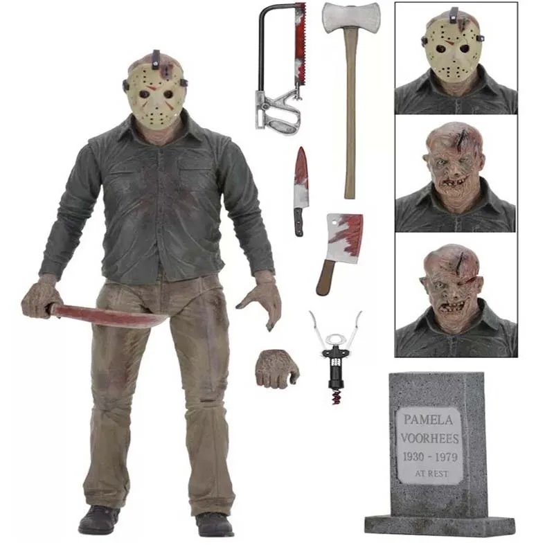 

Friday The 13TH Part3 3D Freddy VS Jason Chapter Cartoon Toy PVC Action Figure Model Doll 18cm