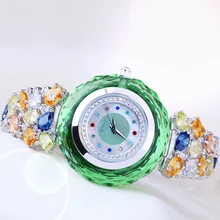 Top Luxury Melissa Lady Women’s Watch Elegant Rhinestone Fashion Hours Dress Bracelet Full Crystal Clock Girl Birthday Gift Box