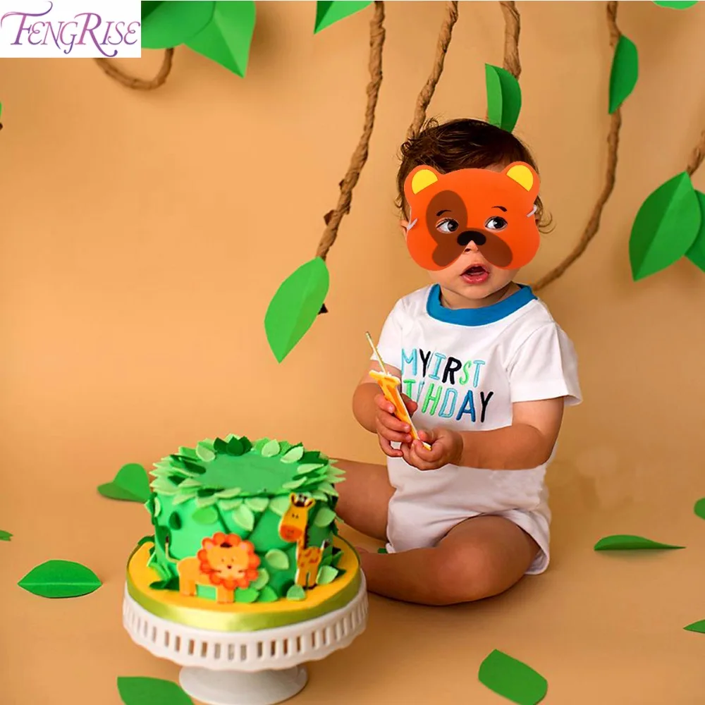 

FENGRISE 12pcs EVA Foam Animal Masks Face Zoo Jungle Party Mask Birthday Party Decorations Kids Baby Shower Safari Party Decor