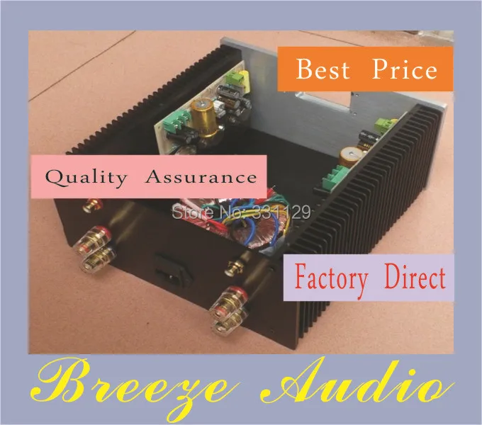 

Breeze Audio-small CLASS A power amplifier aluminum case(match with WeiLiang filter small CLASS A circuit )2412A