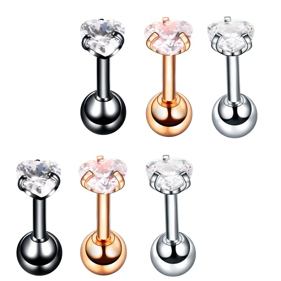 Steel Ear Tragus Cartilage Piercing Helix Piercing Conch Lobe Earring