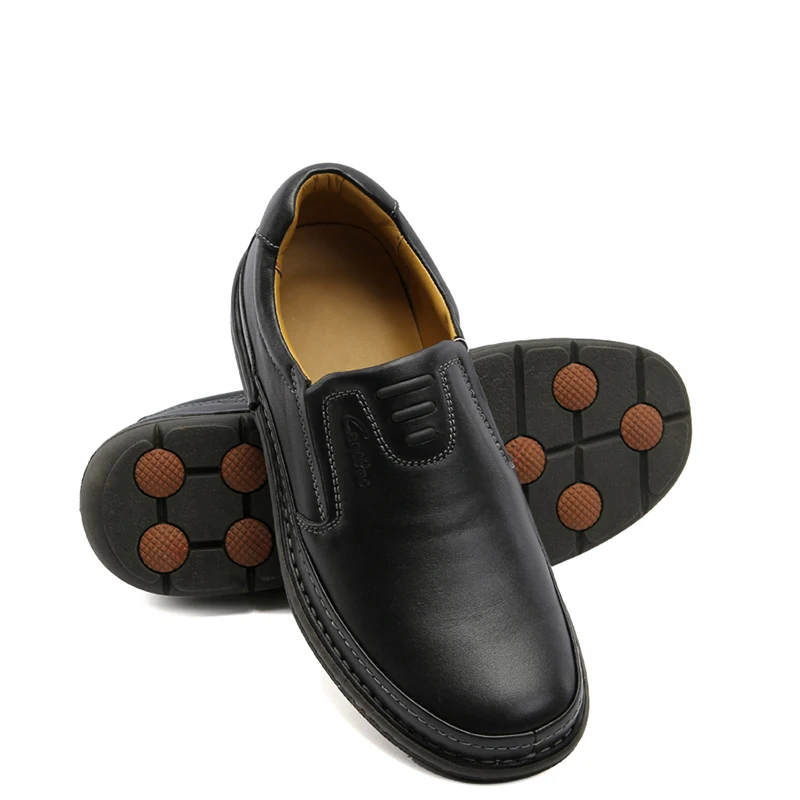 LINGGE/брендовая мужская обувь черного цвета; деловая обувь из натуральной кожи для мужчин; Классический ластик; повседневная обувь; лоферы; большие размеры