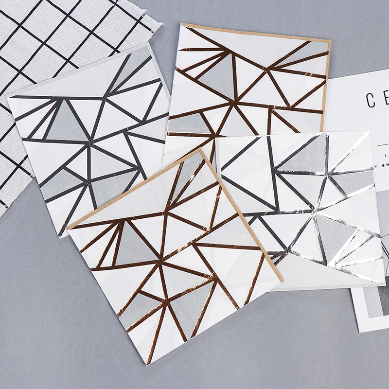 

16Pcs/Pack Kawaii Geometry Paper Napkin for Boy Girl Gender Reveal Party Tissue Napkin Decoration Serviettes 33*33cm