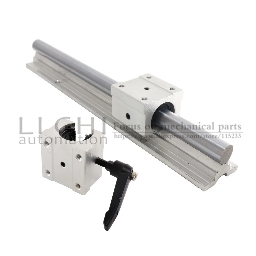 SBR12 12 мм линейная направляющая длина 300 400 500 600 700 800 с 2 шт. SBR12UU линейный подшипник cnc