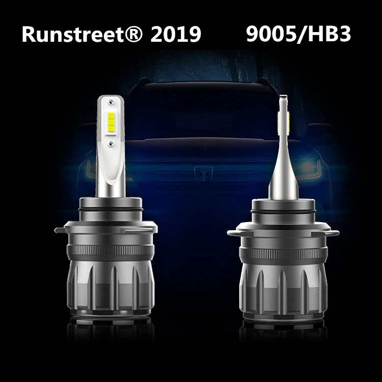 Runstreet 2019 регулируемый угол луча 6000K белый 9005 HB3 H10 9145 9140 9155 Светодиодная лампа
