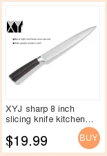 XYJ новые кухонные ножи 5 дюймов нож santoku 7Cr17 кухонные принадлежности из нержавеющей стали с двойная стальная головка подарок для красоты