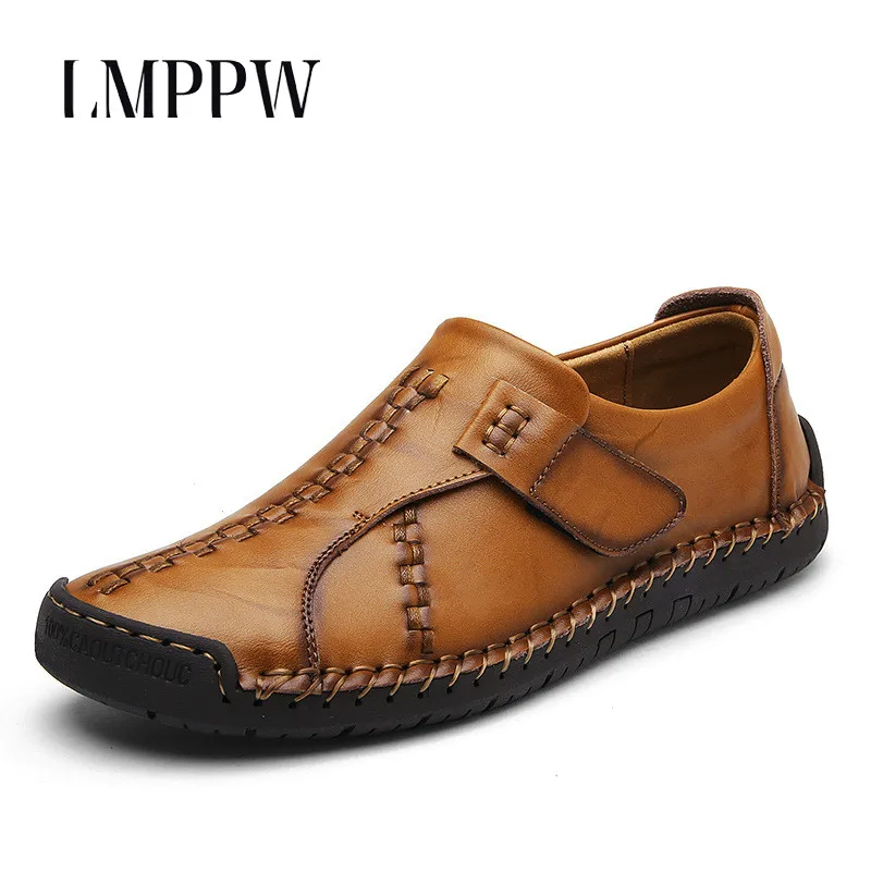 

Luxury Design Handmade Genuine Leather Men's Shoes Business Casual Loafers Shoes Fashion Comfortable Soft Moccasins Men Flats 2A