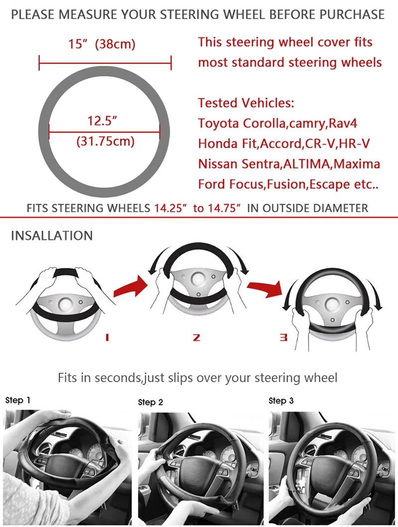 Стеклянная крышка рулевого колеса для hyundai i20 i30 i30 i40 ix 25 ix 35 ix25 bandeja creta ix35 2010 2009 2008 2007