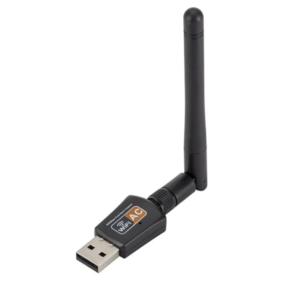 USB wifi адаптер AC600 2,4 ГГц 5 ГГц WiFi с двойная антенна PC 600 Мбит мини компьютерная сеть картоприемник 802.11b/n/g/ac