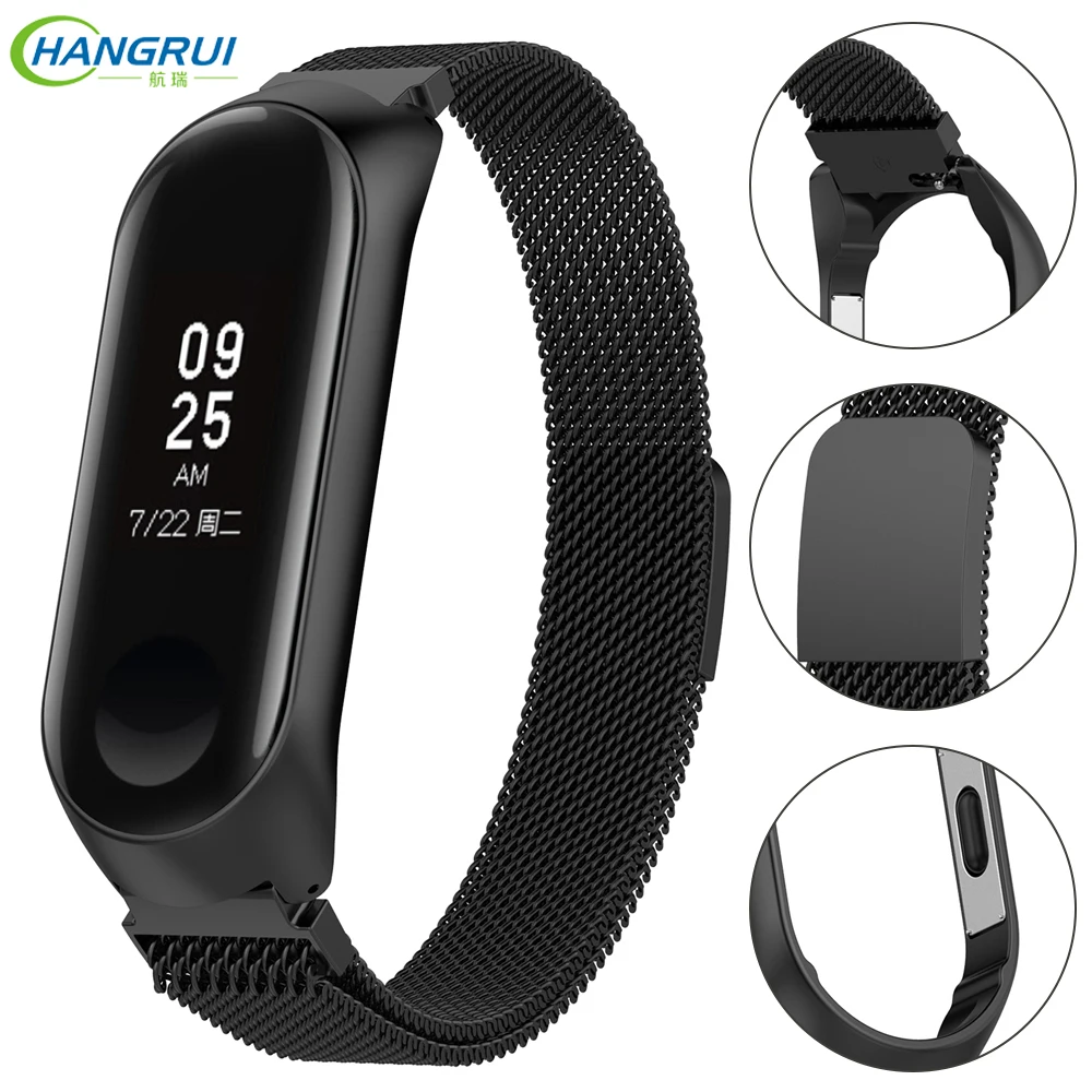 

Newest S/L Metal Strap for Xiaomi mi band 3 Milanese Magnetic Loop Stainless Steel Bracelet band For XiaoMi MIBand 3 Accessories
