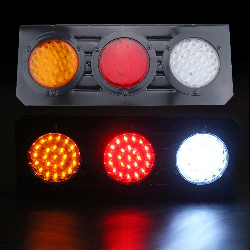 

New 2pcs LED Stop Rear Tail Brake Reverse Light Turn Indiactor For ATV Truck Trailer Lamp waterproof 12V Rear Tail Lights