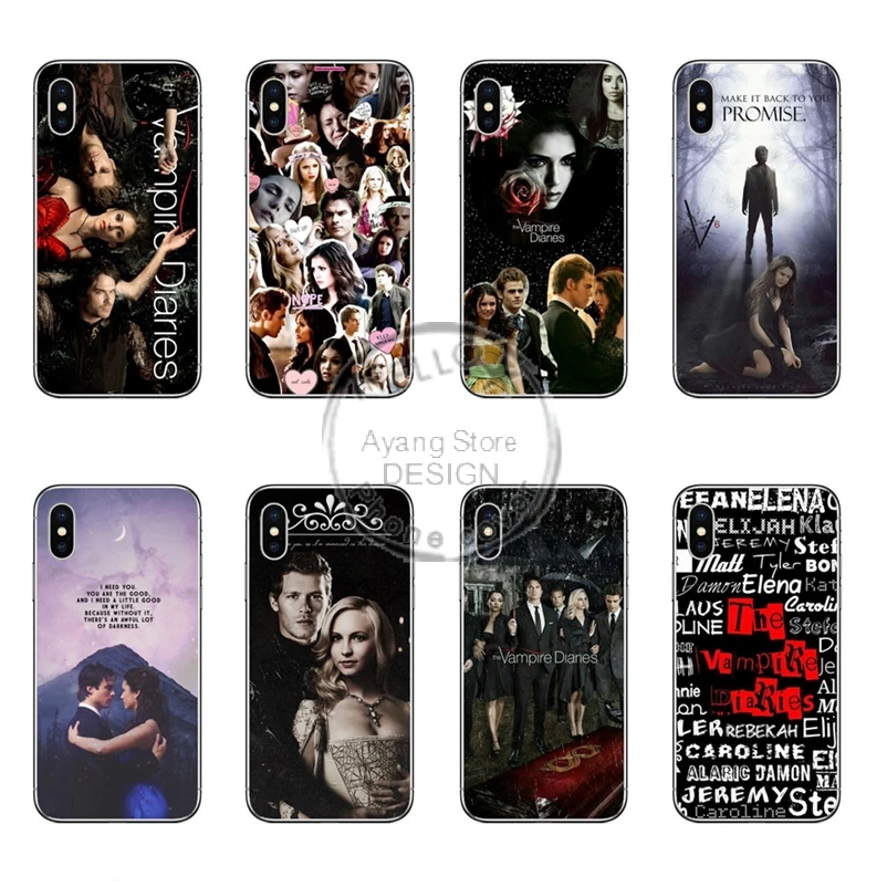 

The Vampire Diaries High quality transparent Soft silicone Phone Case Cover for Apple iPhone 5 5S SE 6 6SPlus 7 7Plus 8 8Plus