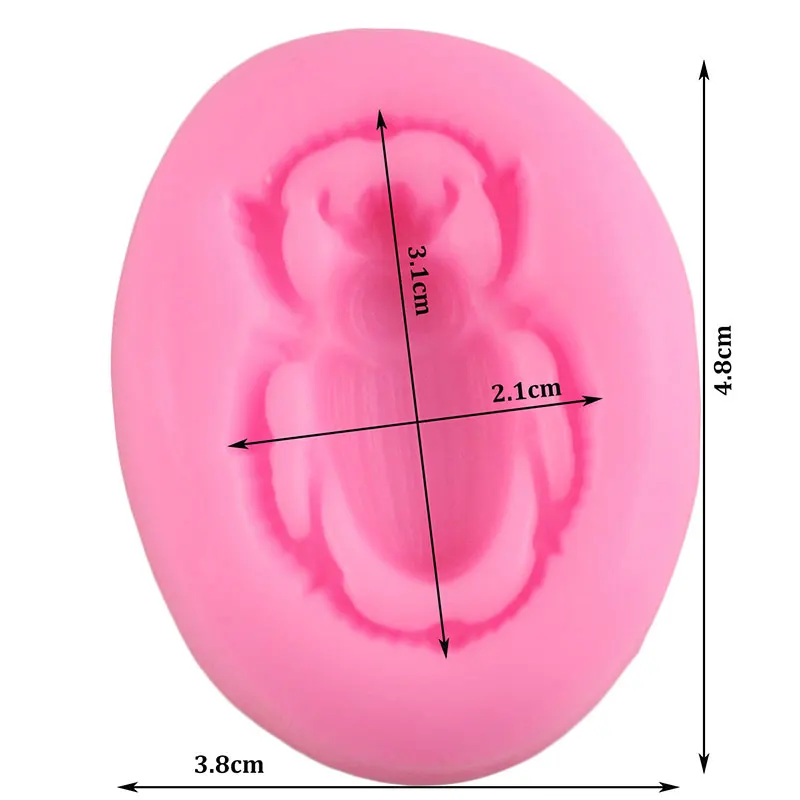 3D скарабей Жук торт силиконовые формы насекомое украшения торта инструмент помадка Шоколадные конфеты Gumpaste Sugarcraft кекс формы для выпечки
