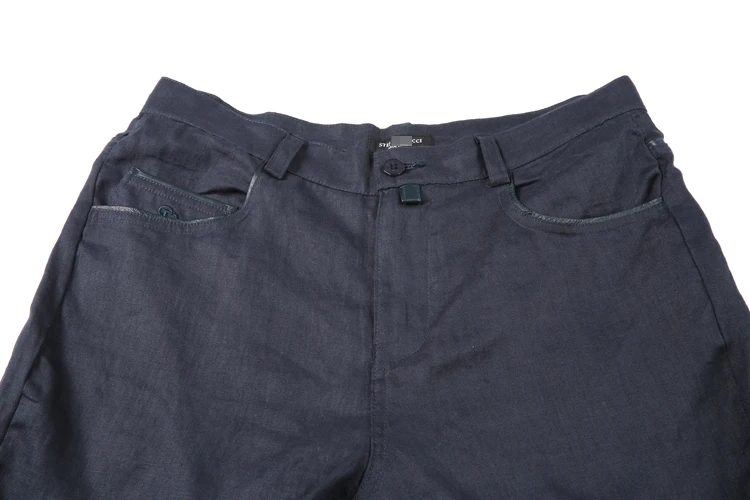  BILLIONAIRE TACE&SHARK pants men 2018 spring summer new thin linen linencomfort high quality embroi - 32853398965