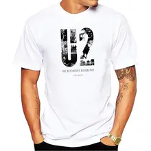Мужская модная футболка, дизайн рок-музыки, футболка с коротким рукавом, хипстерские Топы U2, футболки с принтом, крутая футболка