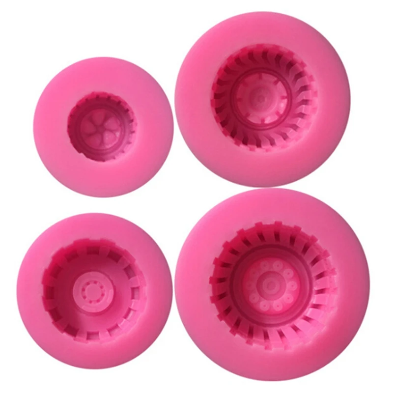 

Food Grade Silicone Mold Tires Wheel Chocolate Cake Molds Car Tyre Shape Fondant Cake Decorating Tools