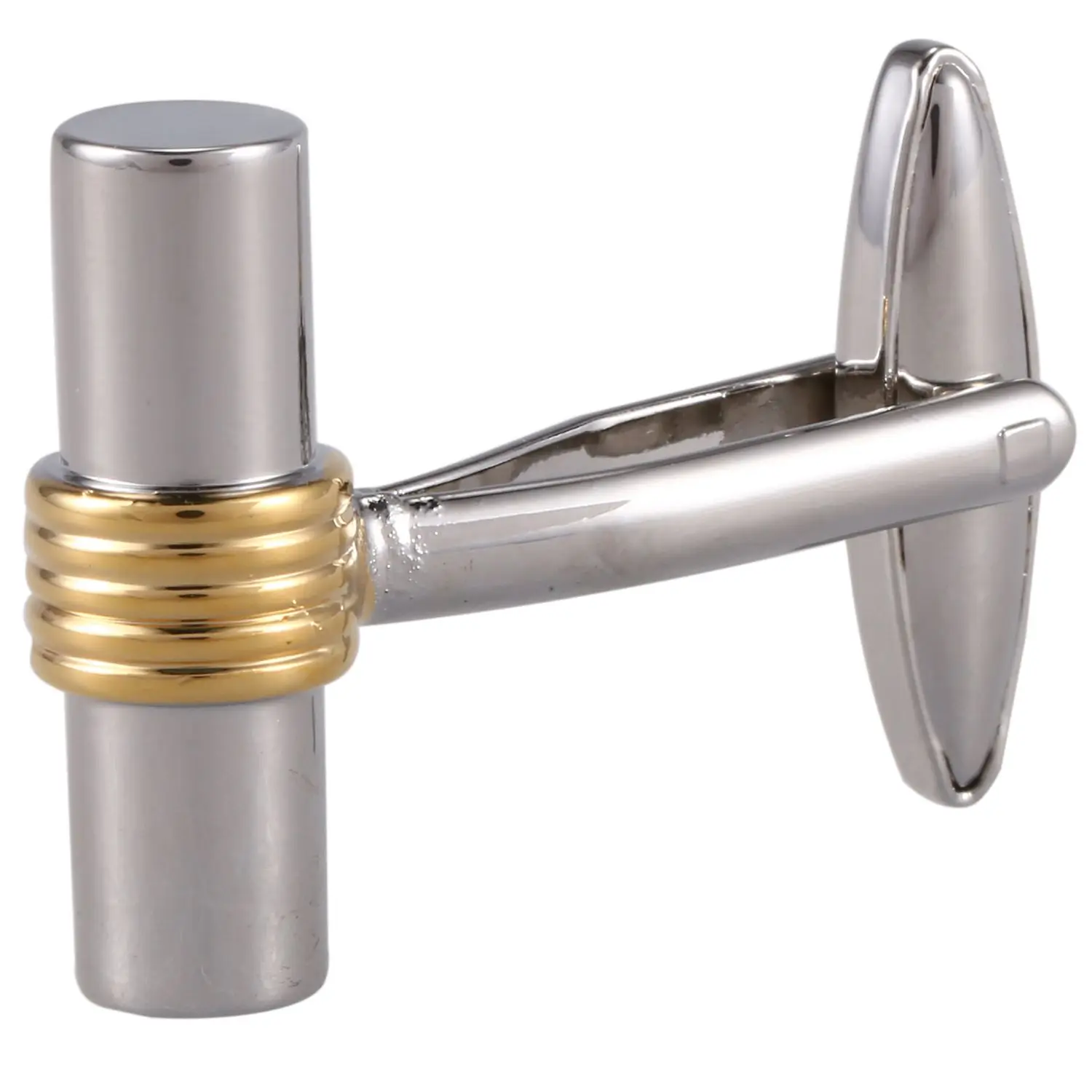 1 Pair Men's Cufflinks Geometric Cylinders Shirt Cufflinks Cuff Links