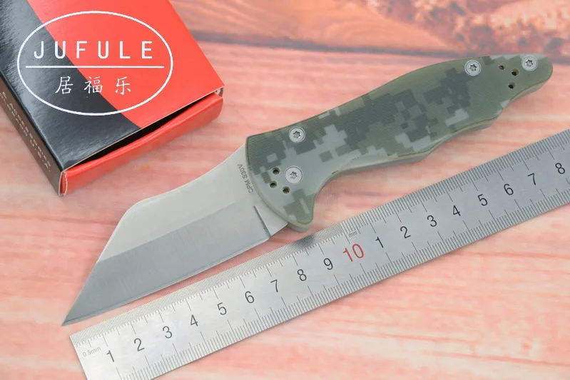 

JUFULE OEM C85 carbon fiber / G10 handle S30V blade Folding camping hunting outdoor survive multi EDC Tool Utility kitchen knife