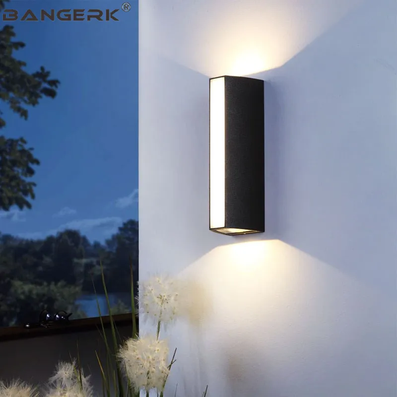 Led Facade Lamp Aluminium Wall Lighting Porch Exterior Hanging Filament Light