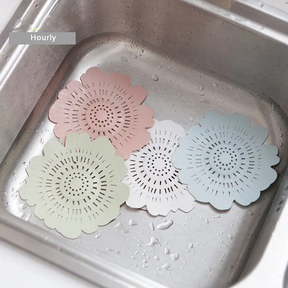 

1pc Creative Flower Sewer Outfall Strainer Bathroom Sink Filter Anti-blocking Floor Drain Kitchen Bathroom Accessories