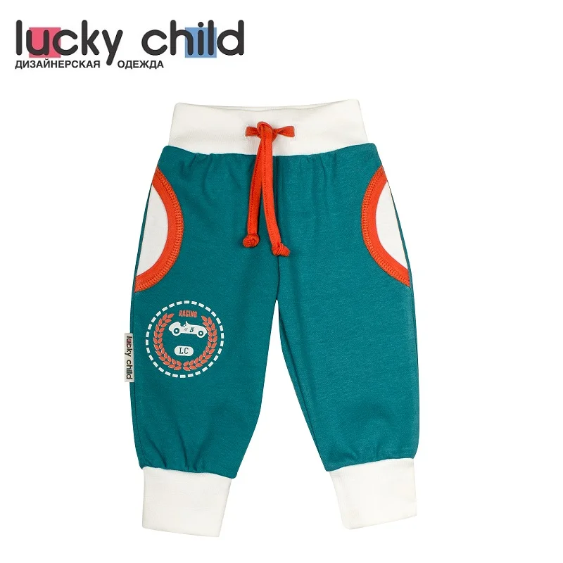 Штанишки Lucky Child с начёсом для мальчиков 0М-18М, арт. 21-11f(Формула 1) [сделано в России, от 2-х дней]