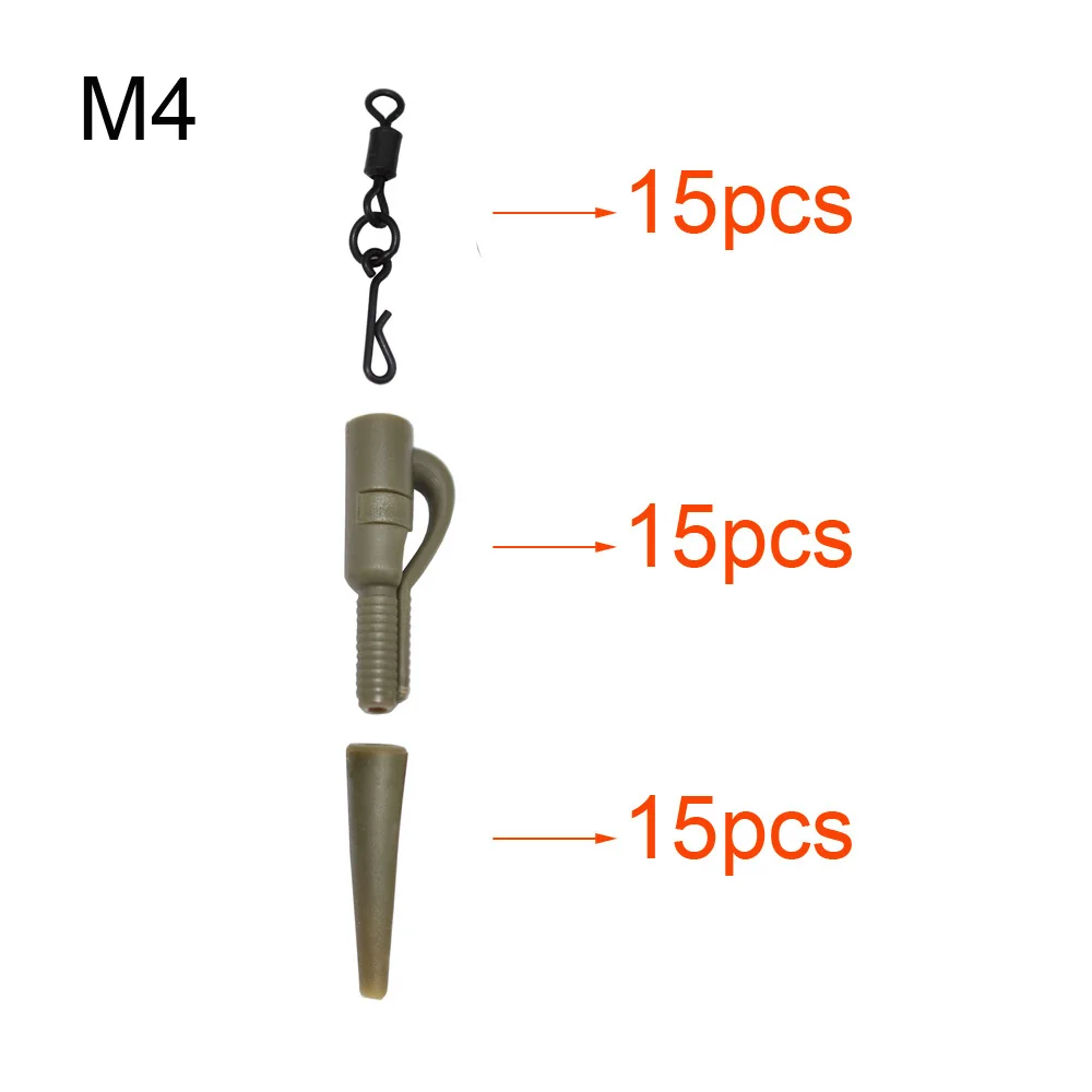 10 x Карповые рыболовные снасти резиновые рукава для свинцовых зажимов беговые снасти терминальные снасти - Цвет: Link M4