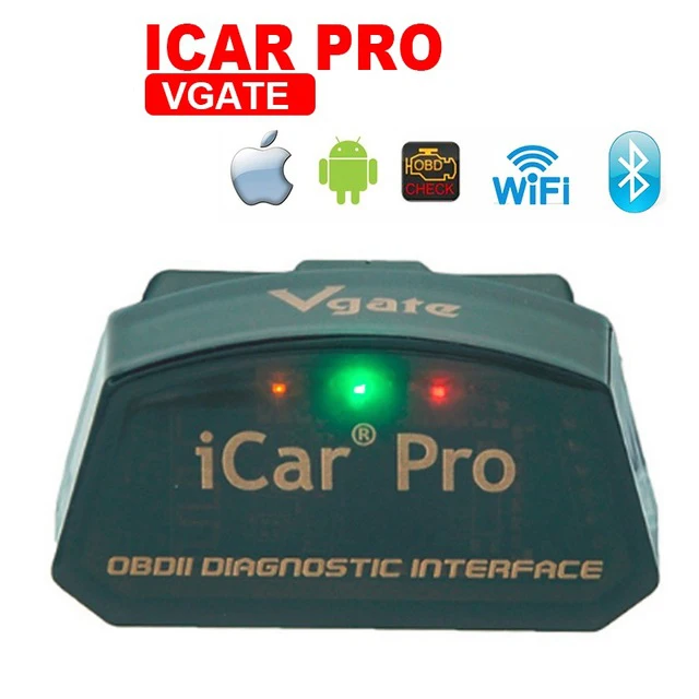 Vgate iCar Pro elm327 v1.5 Bluetooth/wifi OBD II/диагностический сканер EOBD инструмент elm 327 v2.1V1.5iCar Pro Поддержка Android/IOS - Цвет: Серый