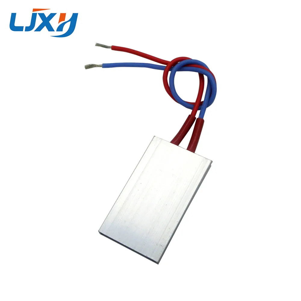 LJXH 2PCS PTC нагреватель Нагревательный элемент 220V Размеры 50x30x5 мм 60/80/100/120/150 градусов PTC Алюминий оболочки волос аксессуары для фена