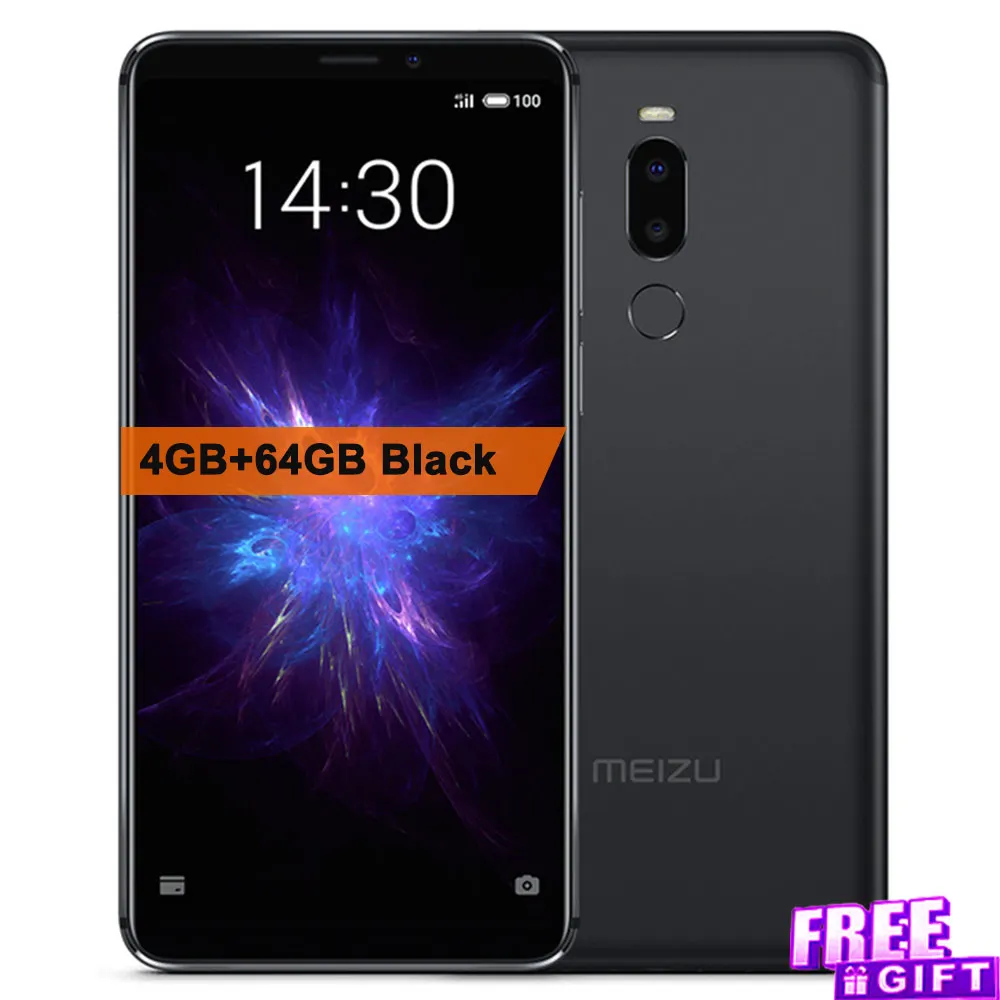 Meizu Note 8, мобильный телефон, 4 ГБ, 64 ГБ, 6 дюймов, Android 8,1, Snapdragon 632, четыре ядра, отпечаток пальца, 12 Мп+ 8 Мп, 3600 мА/ч, смартфон - Цвет: 4G 64G Black