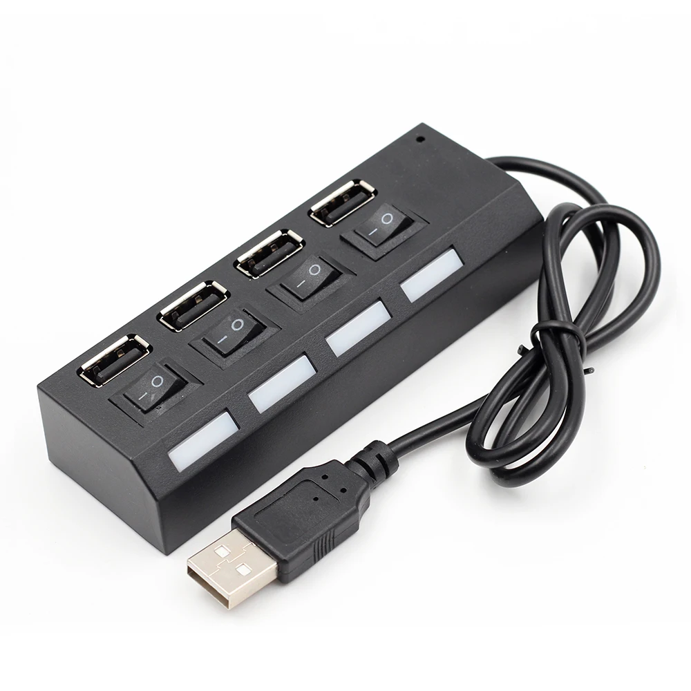 4/7 порт usb хаб Usb 2 0 концентратор Мульти разветвитель с переключателем вкл/выкл или