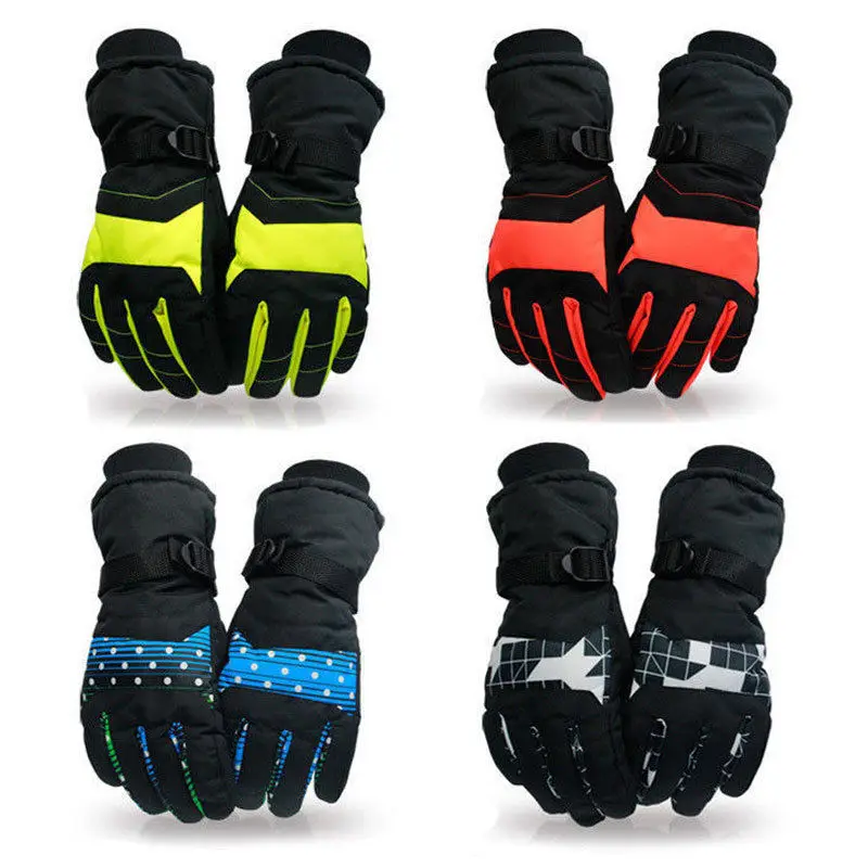 Winter Sports Thermal Warm Fleece Gloves for Men & Women's Skiing Snowboarding Skating Snowmobile Anti-slip Waterproof Windproof
