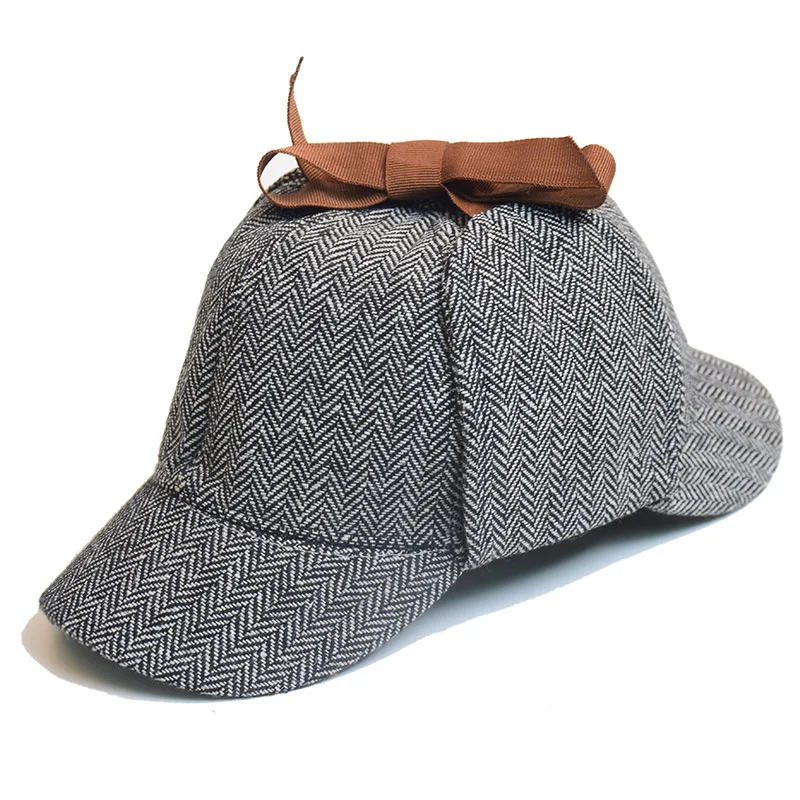 Deerstalker для Шерлока Холмса шляпа детектива Конана Холмса шляпа